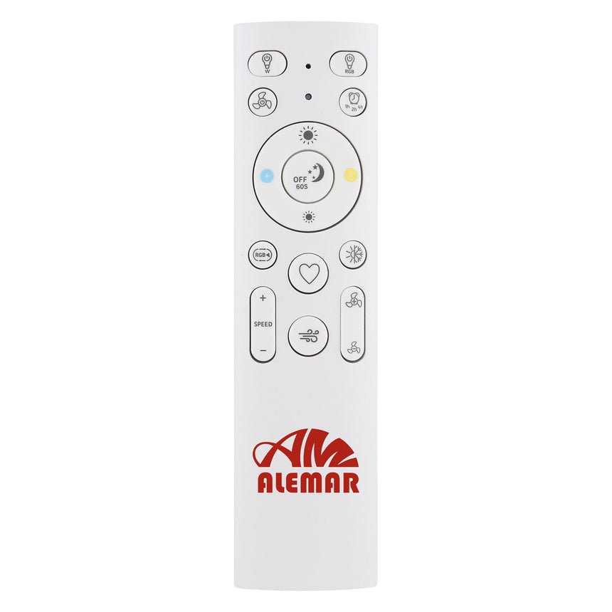 Ventilador de techo con luz AJP Mahon LED negro 3 palas Ø107cm 21W 11562 — vista 5
