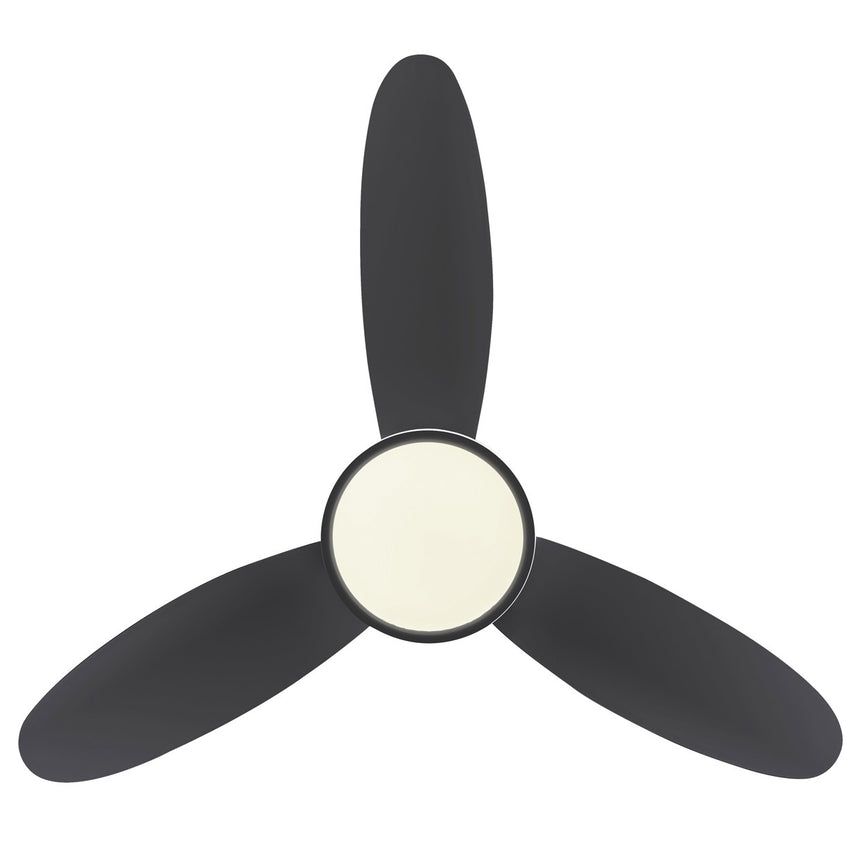 Ventilador de techo con luz AJP Mahon LED negro 3 palas Ø107cm 21W 11562 — vista 4