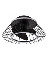 Ventilador de techo con luz AJP Malabo LED negro 2700-6500K Ø50cm 31W 11548