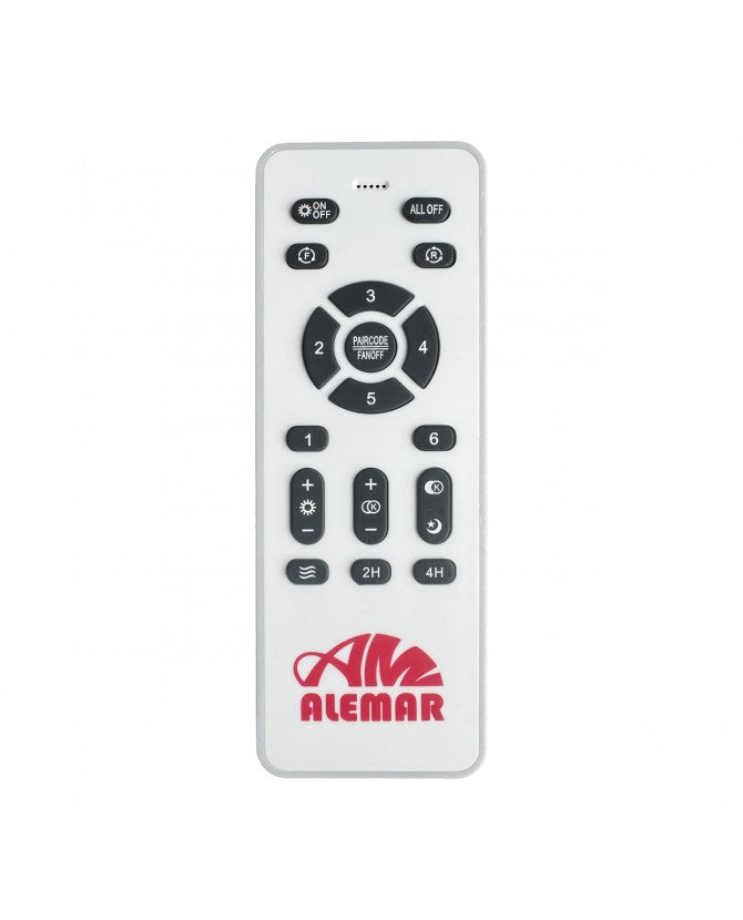 Ventilador de techo retráctil con luz AJP Mini Malta LED café 3 palas 3000-6500K Ø40cm 48W 16005
