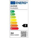 Ventilador de techo retráctil con luz AJP Mini Togo LED negro 3 palas 3000-6500K Ø40cm 48W 16033 — vista 5