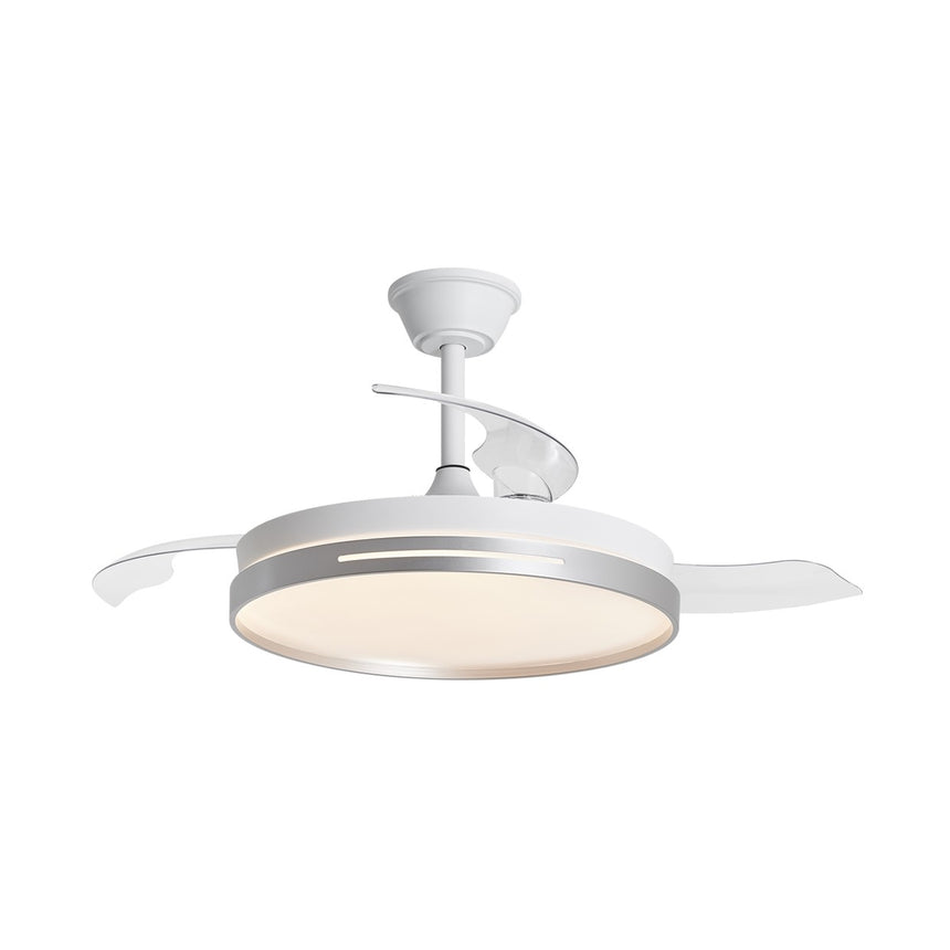Ventilador de techo retráctil con luz AJP Mini Togo LED negro 3 palas 3000-6500K Ø40cm 48W 16033 — vista 7