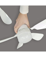 Ventilador de techo con luz AJP Tami LED blanco 5 palas 3000-6500K Ø42cm 12W 11819