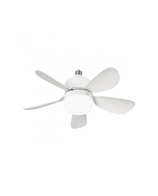 Ventilador de techo con luz AJP Tami LED blanco 5 palas 3000-6500K Ø42cm 12W 11819