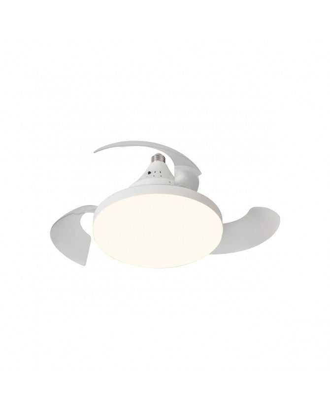 Ventilador de techo con luz AJP Nino LED blanco 4 palas 3000-6500K Ø40cm 10W 16010