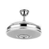 Ventilador de techo retráctil Fabrilamp Noto LED cromo 3 palas motor DC 3000-6000K Ø108cm 72W — vista 3