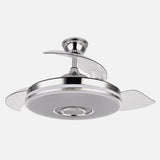 Ventilador de techo retráctil Fabrilamp Noto LED cromo 3 palas motor DC 3000-6000K Ø108cm 72W — vista 2