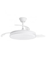 Ventilador de techo retráctil con luz AJP Nova LED blanco 3 palas 3000-6500K Ø50cm 68W 16018
