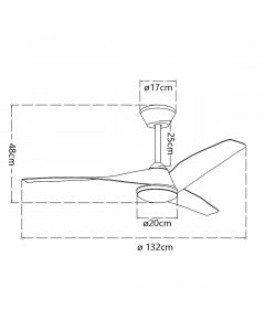 Ventilador Papua 3 palas blacoAJP 16045