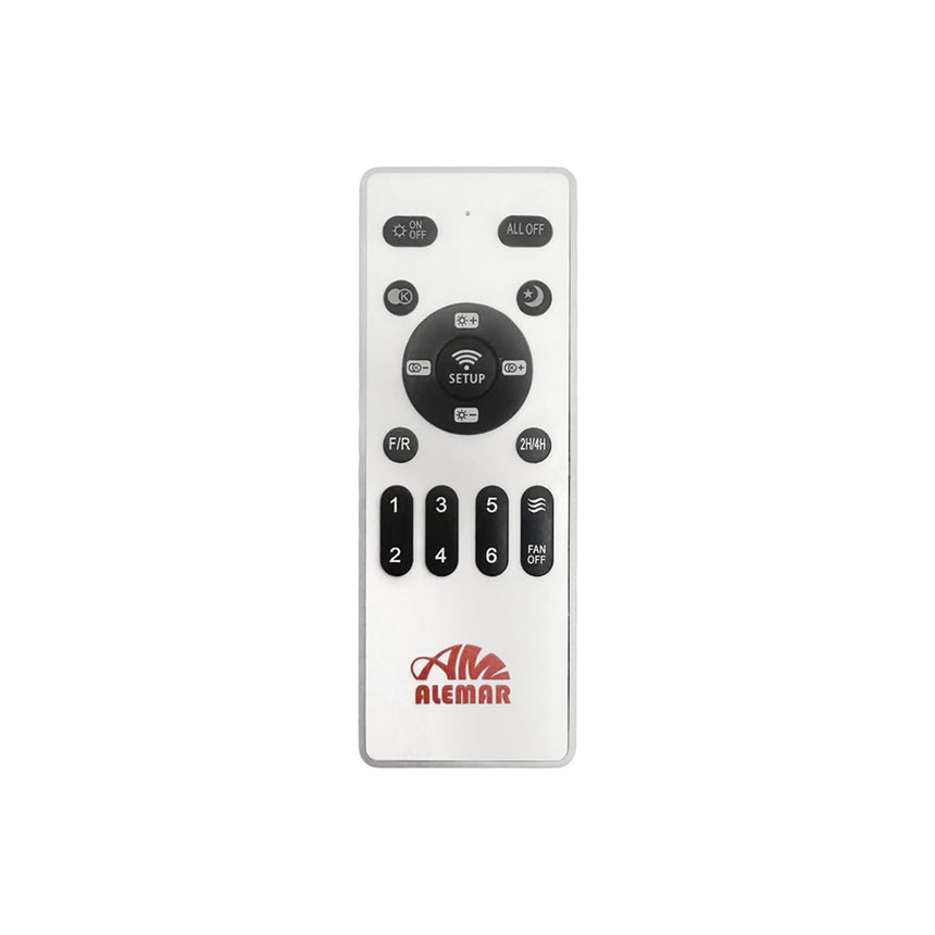 Ventilador de techo con luz AJP Papua LED blanco madera clara 3 palas 3000-6500K Ø132cm 18W 16046 — vista 3