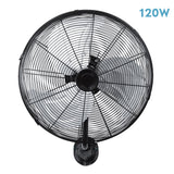 Ventilador de pared industrial Fabrilamp Arrecife negro plata 3 palas Ø55cm — vista 1