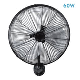 Ventilador de pared industrial Fabrilamp Arrecife negro plata 3 palas Ø40cm — vista 1