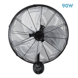 Ventilador industrial Fabrilamp Arrecife negro plata 3 palas Ø45cm 213161120