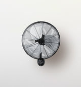 Ventilador de pared industrial Fabrilamp Arrecife negro plata 3 palas Ø45cm — vista 4