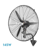 Ventilador de pared industrial Fabrilamp Borrasca negro 3 palas Ø56cm — vista 1