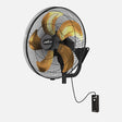 Ventilador de pared industrial Fabrilamp Velero negro dorado 5 palas Ø50cm — vista 1