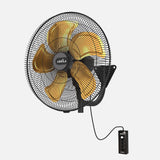 Ventilador de pared industrial Fabrilamp Velero negro dorado 5 palas Ø50cm — vista 1