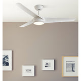 Ventilador de techo Fabrilamp Patras LED blanco 3 palas motor DC Ø131cm 24W 185491301