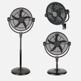 Ventilador de pie Fabrilamp Aifos negro 5 palas Ø61cm — vista 1