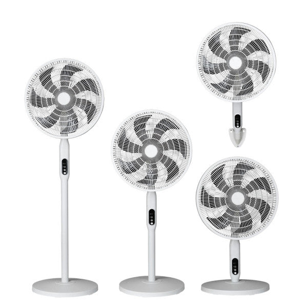 Ventilador de pie Fabrilamp Mixin blanco 7 palas Ø45cm 256341001