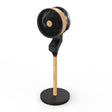 Ventilador de pie Fabrilamp Bizancio negro haya 3 palas Ø30cm — vista 1