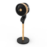 Ventilador de pie Fabrilamp Bizancio negro haya 3 palas Ø30cm — vista 1