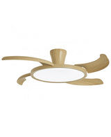 Ventilador de techo retráctil con luz AJP Qatar LED blanco 3 palas 3000-6500K Ø50cm 36W 16015