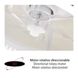 AJP Ramses Ventilador Plafón blanco 50x20cm 11570