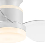Ventilador de techo con luz AJP Salento LED blanco 3 palas 3000-6500K Ø50cm 18W 11565 — vista 3