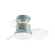 Ventilador de techo con luz AJP Salento LED verde 3 palas 3000-6500K Ø50cm 18W 11566 — vista 1