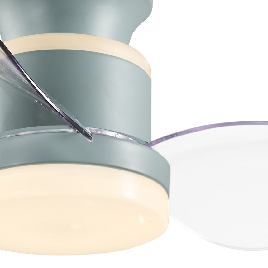Ventilador de techo con luz AJP Salento LED verde 3 palas 3000-6500K Ø50cm 18W 11566 — vista 3