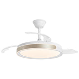 Ventilador de techo retráctil con luz AJP Samaná LED beige 3 palas 3000-6500K Ø50cm 68W 16013 — vista 9