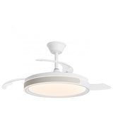 Ventilador de techo retráctil con luz AJP Samaná LED blanco 3 palas 3000-6500K Ø50cm 68W 16011