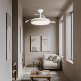 Ventilador de techo retráctil con luz AJP Samaná LED beige 3 palas 3000-6500K Ø50cm 68W 16013 — vista 2
