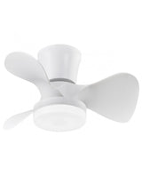 Ventilador de techo con luz AJP Siux LED marrón 3 palas 3000-6500K Ø56cm 18W 11538