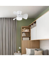 Ventilador de techo con luz AJP Siux LED blanco 3 palas 3000-6500K Ø56cm 18W 11536