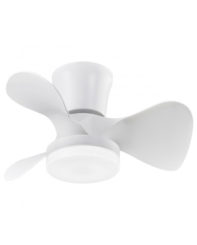 Ventilador de techo con luz AJP Siux LED negro 3 palas 3000-6500K Ø56cm 18W 11537