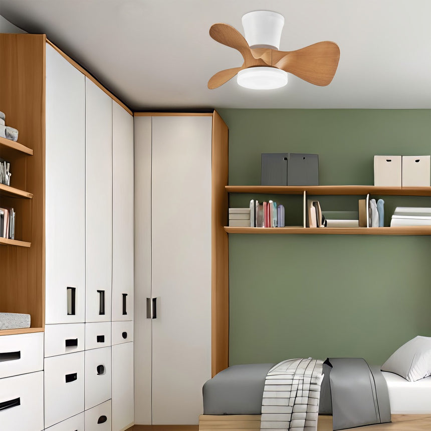 Ventilador de techo con luz AJP Siux LED marrón 3 palas 3000-6500K Ø56cm 18W 11538 — vista 2