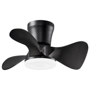 Ventilador de techo con luz AJP Siux LED negro 3 palas 3000-6500K Ø56cm 18W 11537 — vista 1