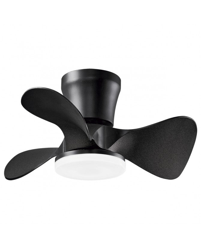 Ventilador de techo con luz AJP Siux LED marrón 3 palas 3000-6500K Ø56cm 18W 11538