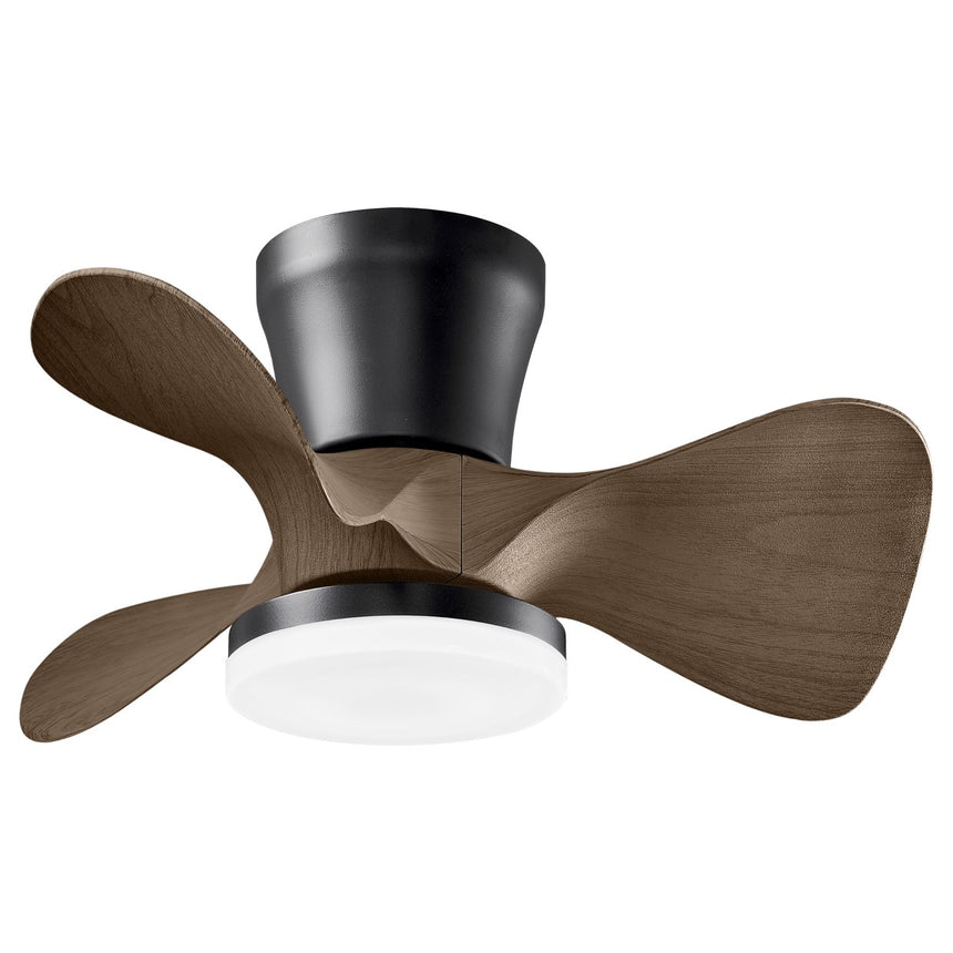 Ventilador de techo con luz AJP Siux LED marrón negro 3 palas 3000-6500K Ø56cm 18W 11539 — vista 1