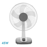 Ventilador de sobremesa Fabrilamp Arroyo blanco gris 5 palas Ø26cm — vista 1