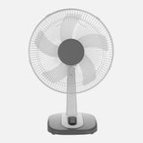 Ventilador de sobremesa Fabrilamp Arroyo blanco gris 5 palas Ø26cm — vista 2