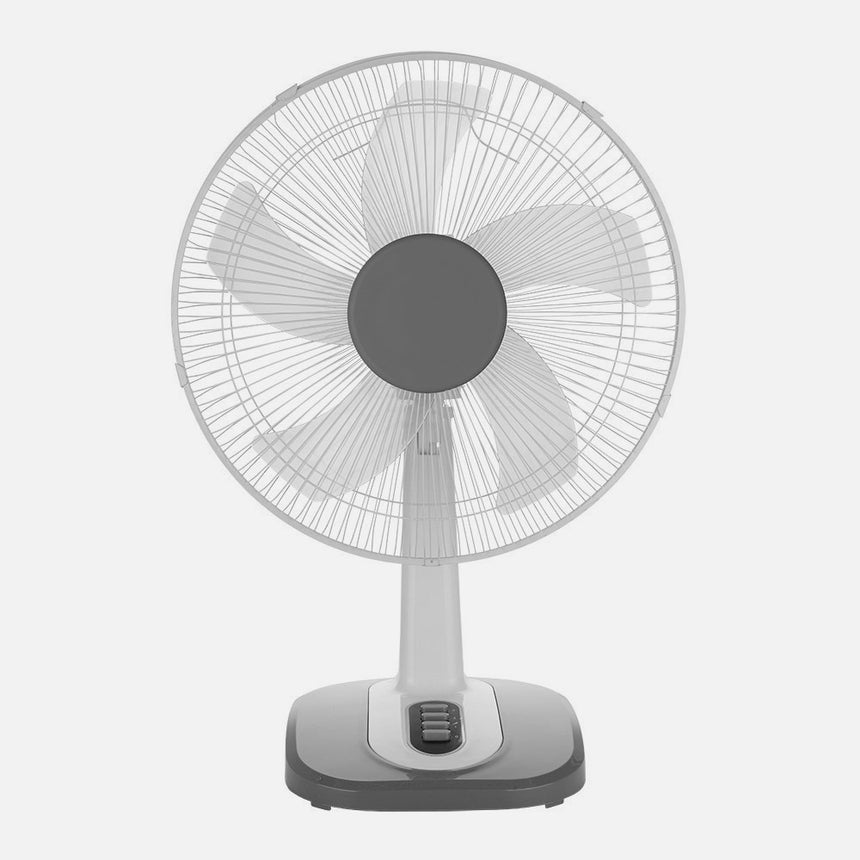 Ventilador de sobremesa Fabrilamp Arroyo blanco gris 5 palas Ø26cm — vista 2