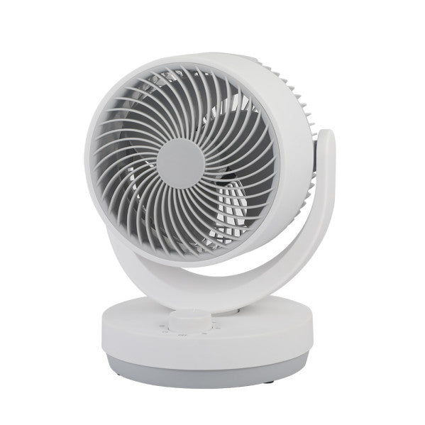 Ventilador de sobremesa Fabrilamp Lagos blanco gris 3 palas 238571028