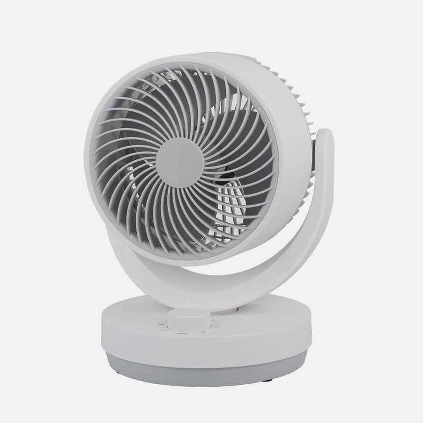 Ventilador de sobremesa Fabrilamp Lagos blanco gris 3 palas — vista 2