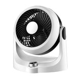 Ventilador de sobremesa Fabrilamp Cartago blanco negro 3 palas Ø19cm 237071026