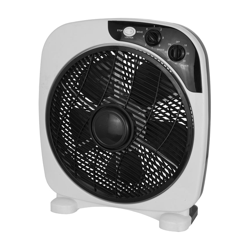 Ventilador de sobremesa Fabrilamp Borja blanco negro 5 palas — vista 3