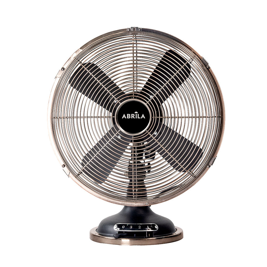Ventilador de sobremesa Fabrilamp Capitolio negro cobre 4 palas Ø35cm — vista 3