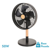 Ventilador de sobremesa Fabrilamp Falcon negro haya 5 palas Ø28cm — vista 1